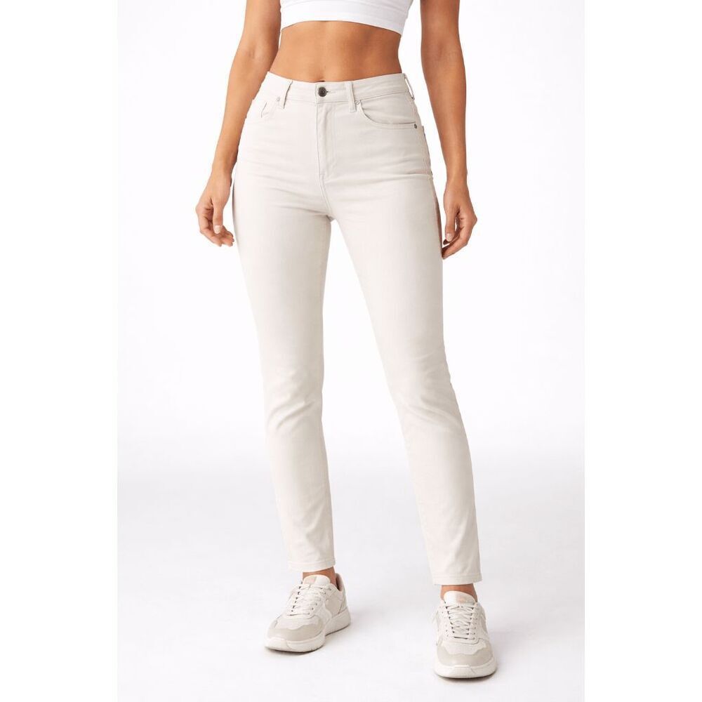 Karl Lagerfeld Paris Women's White Raw Hem Denim Skinny Jeans 30